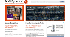 Desktop Screenshot of dontflyjetstar.com